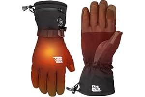 ‎KEMIMOTO KEMIMOTO Beheizbare Handschuhe mit 2500mAh Akku, Elektrisch Winter Thermohandschuhe Herren und Damen, Beheizte Handschuhe Touchsreen für Skifahren, Angel, Wandern