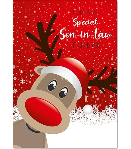 Son And Daughter In Law Cute Christmas Birds Card - View #11