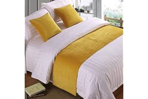 Q_STZPX Bed Runner Bed Runners Bed Scarf Hotel Bedding Linen High-End Bed Tail Towel Bed Flag Bed Tail Pad Decoration Strip，Royal Blue,50Cmx210Cm (1.5M Bed)