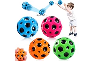 XLZJYIJ 4 Stück Astro Jump Ball, 7 cm Hohe Springender Gummiball, Moon Ball Space Balls EIN Knallendes Geräusch Machen, Bouncy Balls for Kids, Mini Bouncing Ball Toy