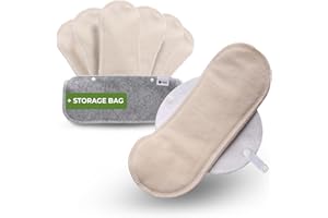 ‎NATISSY Öko Slipeinlagen waschbar aus Bio Baumwolle (Größe S, 7er-Pack); kleine, dünne Slipeinlagen Damen & Mädchen MADE IN EU; waschbar bei hoher T°; 100% atmungsaktiv (kein PUL/TPU) für täglichen Ausfluss