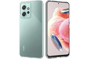 Oprimio Krystalicznie przezroczyste etui do Xiaomi Redmi Note 12 4G [silikonowe etui] [% 100 przezroczyste] [niemiecki materiał] [ultra cienkie] przezroczyste etui na telefon komórkowy do Xiaomi Redmi