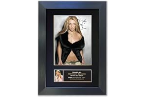 MAGENTA MANAGE Reproduction autographe encadrée de Britney Spears A4#238