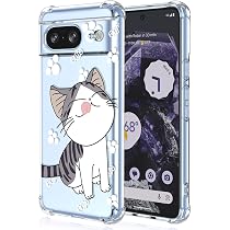 Süße Katzen-Handyhülle Für Google Pixel 8a – Transparent, Stoßfest & Ultra-dünn Mit Niedlichem Cartoon-Design