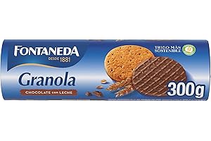 Fontaneda - Granola-Galleta Cubierto De Chocolate Con Leche - 300 g