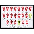 Arsenal FC Signed 2024-25 Team Poster Print Autographed By Full Squad, Arsenal Gifts A4 Print Only