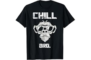 CHILL BRO - COOLER AFFE COOLES DESIGNS Chill Bro - Cooler Affe mit Sonnebrille Geschenkidee T-Shirt
