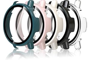 Hianjoo 5 sztuk etui ze szkła hartowanego, kompatybilne z Garmin vivoactive 5, osłona ekranu PC, kompatybilna z Garmin vivoactive 5