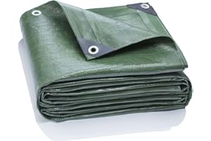 GardenMate - plandeka tkana Home & Garden - 5 m x 6 m, 140 g/m² - zielona - do osłaniania- ochronna - na łódź