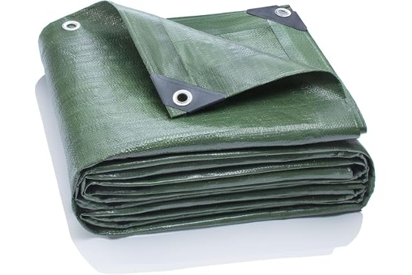 GardenMate 5x6m 140g/m² Bâche de Protection à œillets Home&Garden Vert