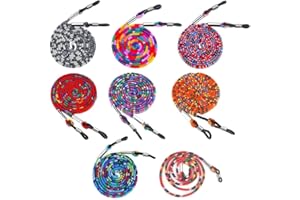 REQAG 8 Piezas Cordones Para Gafas,Correa Gafas, Cuerda Gafas de Sol, Retenedor Cadenas Gafas Lectura para Mujer Hombre niño Gafas de Cadena Cuerda Gafas de Sol Cadena Gafas de Lectura Cordón Fijo