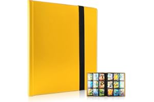 WDJLNZB Carte Album Livre, Porte-Cartes à Collectionner, Livre Carte Collection, Livre de Protection Cartes, Album Classeur Carte, Albums pour Cartes à Collectionner, Livre Carte Capacité de 360 Cartes