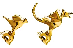Alessi MGWH30S2 2 pipor, plast/metall, koppar, polyamid, rostfritt stål, guld, 11 x 13 x 11,5 cm