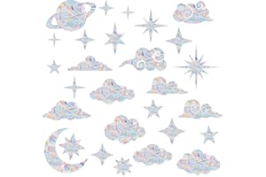 RICEEL Prisma Fensteraufkleber Regenbogen Fenstersticker, Fenstersticker Suncatcher Sticker Fensteraufkleber Vogelschutz, Fensteraufkleber Vögel Anti Kollision