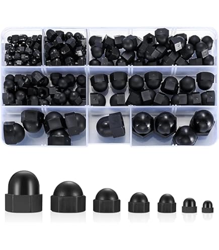 Kunststoff Rändelschrauben M6 16mm Schwarz Nylon 6.6 10 Stück