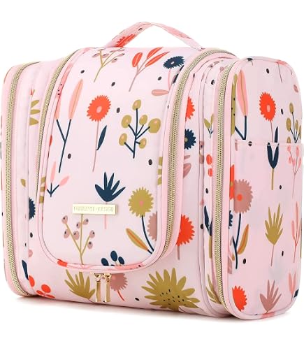 Dwept Kosmetiktasche Boho Design – 19x25cm, Leinen Mit Abstraktem Sonne-Berg-Muster, Reißverschluss
