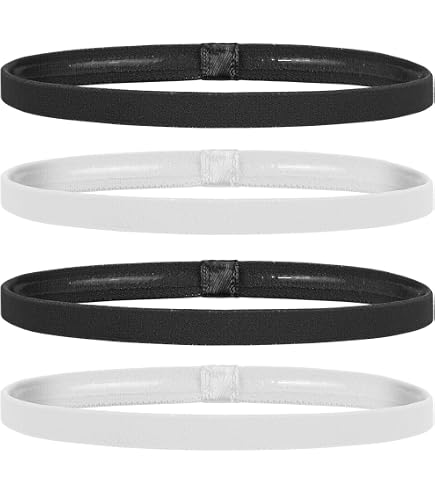 Sibba Damen-Stirnbänder 4er Set – Elastisch, Rutschfest, Für Sport, Yoga, Laufen, Schweißabsorbierend