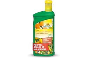Neudorff Azet Engrais Agrumes – Engrais liquide 100% vegan qui favorise la floraison, la nouaison et la taille des fruits des citronniers, 1 litre