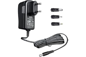 ANLINK 15 V 1 A/1000 mA 1,8 m Langer Netzteiladapter, AC 100–240 V auf DC 15 V 1 A Schaltadapter-Wandstecker mit 3 Spitzen für Cat Open Air Selbstreinigung, Starthilfe und mehr, CE-Zertifiziert