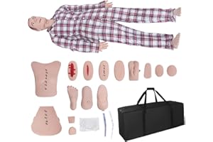 YONGYUN Manichino Per Addestramento Infermieristico, 165 Cm, Manichino Per La Cura Dei Pazienti, Dimostrazione, Pvc, Per Insegnamento E Istruzione