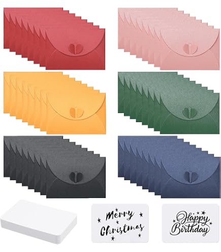 12 Mini Briefumschläge Aus Kraftpapier – 9,6x7,3 Cm, Retro Design, Für Geldgeschenke, Karten, Einladungen
