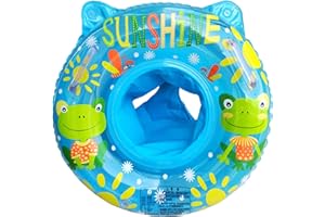 SHENGRUILI Anillo de natación Inflable para bebé,Asientos de Natación para Bebés,Anillo de Natación Inflable,Apto para niños de 6 a 36 Meses,Flotador De Natación para Bebés,Anillo de Natación