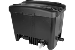 T.I.P. WDF 10000 UV 11 Filtre de Bassin jusqu'à 10000 Litres Technologie UV-C 11 Watts Wet-and-Dry avec Différents Niveaux d'Efficacité Système complet et Pompe VORTEX de 50 Watts Couleur Noir