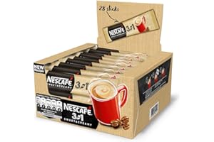 NESCAFÉ NESCAFE 3in1 ORIGINAL STRONG CREAMY Hecho en la UE Larga fecha de caducidad Stock fresco (3 in1 CREAMY, 112 Sachets)