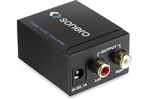 PURELINK sonero AC010 Audio Digital/Analog Konverter Digital Audio (optisch/koaxial) auf 2X Cinch Stereo Audio (L/R)