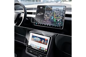 AOOSU 2 stycken 15,4 tum + 8 tum skärmskydd för Tesla Model 3 2024–2026 och Y