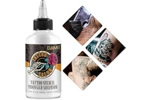 IWKDIJ Tattoo Transfer Gel,Tattoo Muster Transfer Creme,150ml Tattoo Stencil Application Solution, Zubehör für -Vegan Friendly Tattoo Creme