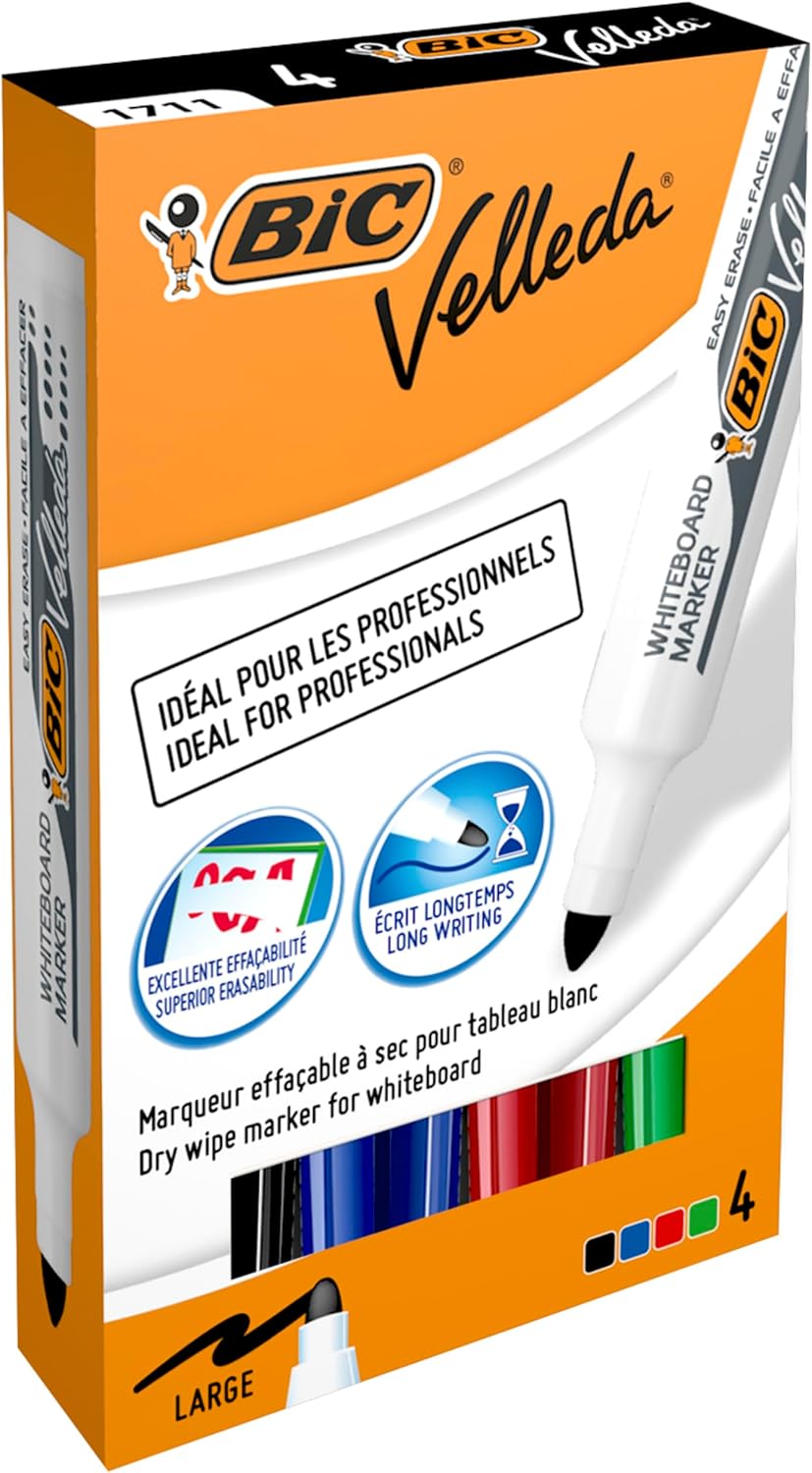 Avis d'Expert & Test Approfondi : BIC Velleda 1711 Feutres pour Tableau Blanc E (Sélection)