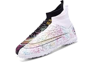 AMLCWZ Calzado de fútbol para hombre Césped artificial Calzado de fútbol profesional para niño Calzado de fútbol para niño Calzado de entrenamiento deportivo para exterior Calzado de fútbol para interior