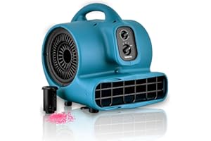 XPower P-450T Multi Air Mover Utility Ventilador Secador con temporizador para restauración y plomería 3 velocidades con cuentas de gel eliminadores de olores