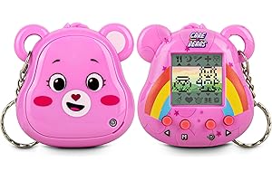 Care Bears Digital Pet - Cheer Bear Cyber Pet with Care Features, 1.4” Inch Screen, Handheld Interactive Virtual Pets for Kids, Collectible Electronic Toy, Battery Included