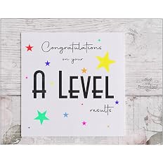 A level results card, congratulations on your A levels, well done, you did it, class of 2026, congrats, celebration card - View 5