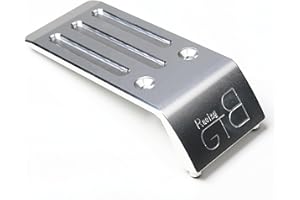 MINXID CNC Aluminum Alloy Front Bumper Skid Plate for 1/5 RC Car HPI Baja 5b 5T SS 5SC (Silver)