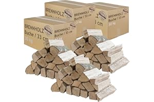 Legna da Ardere 90 kg Per Stufa e Camino Braciere Griglia Cestello per il Fuoco Ceppi 33 cm Flameup