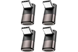 MOGOOD USB C 90 Grad Adapter, C Stecker zu C Buchse USB C Extender Adapter Typ-C Datenübertragung PD100W schnelles Aufladen und 8K@60Hz Video durchlaufen, für Steam Deck Zubehör und mehr Typ C Geräte