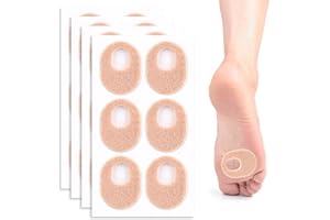 YUEJIESELECTED 24-Stück Hühneraugen Druckschutzringe,Fußpflege Hühneraugen Pflaster,Hühneraugen- & Hornhautpuffer,Druckstellen Pflaster Füße,Hühneraugen Alterswarzen Hühneraugenringe für Blasen Hornhaut Fuß Hautton