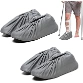 XIJEQOW Pack of 4 Plaster Socks, Leg and Foot, Breathable Plaster Protector Anti-Dirt, Non-Slip, Non-Slip Sole, Washable for