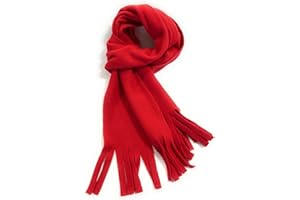 Caprilite Warm Soft Fleece Winter Scarf for Todders and Lower Year Primary School Children, Fringed Design, Various Colours