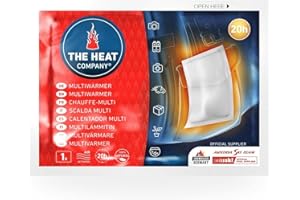 THE HEAT COMPANY Multi Scaldacorpo - 10 pezzi - EXTRA CALDO - Scaldini da trasporto senza superficie adesiva - Scaldacorpo - 20 ore di calore affidabile - autoriscaldante - puro naturale