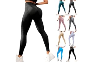 Dwevkeful Leggins Sportivi Donna Push Up Leggins Anticellulite Fitness Pantaloni Palestra Dimagranti Vita Alta Elasticizzati Yoga Pants Leggings
