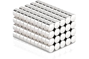 KEUKENKET 200 Pièces Aimants Néodyme Extra Puissants 3x2mm Mini Ronds pour Tableaux Magnétiques, Tableaux d'Affichage, Réfrigérateurs