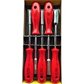 5 Li Lokma Tornavida Seti Sertleştirilmiş &Ouml;zel U&ccedil;lu Lokma Takımı Red Series 1410
