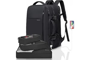 BANGE Travel Backpack, Hand Luggage Backpack, Durable Convertible Duffle Bag, Fit for 17.3 Inch Laptop for Men and Women