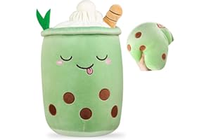 AYIXIWARZ BoBa Plushie, Bubble Tea Plushi, Fruit Plush Pillow Ice Cream Plush Pillow Cushion Stuffed Animal Pillow Skin-friendly Comfortable Cushion Cuddle Hugging Pillow, Fluffy Toy Pillow Milk Tea Cushion