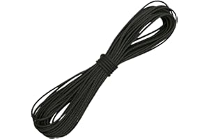 THE BEAD SHOP 2mm Braided Polypropylene Rope - Lightweight, UV-Resistant Multifilament Cord - Soft, Strong & Weatherproof - Floats on Water - Ideal for Crafts, Gardening, Pet Leads - Black 10m