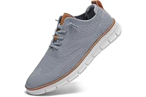 KEEZMZ Herren Mesh Oxford Schuhe Casual Sneakers Leichte Atmungsaktive Elegante Kleid Schuhe Bequemes Gehen Low Derby Schuhe
